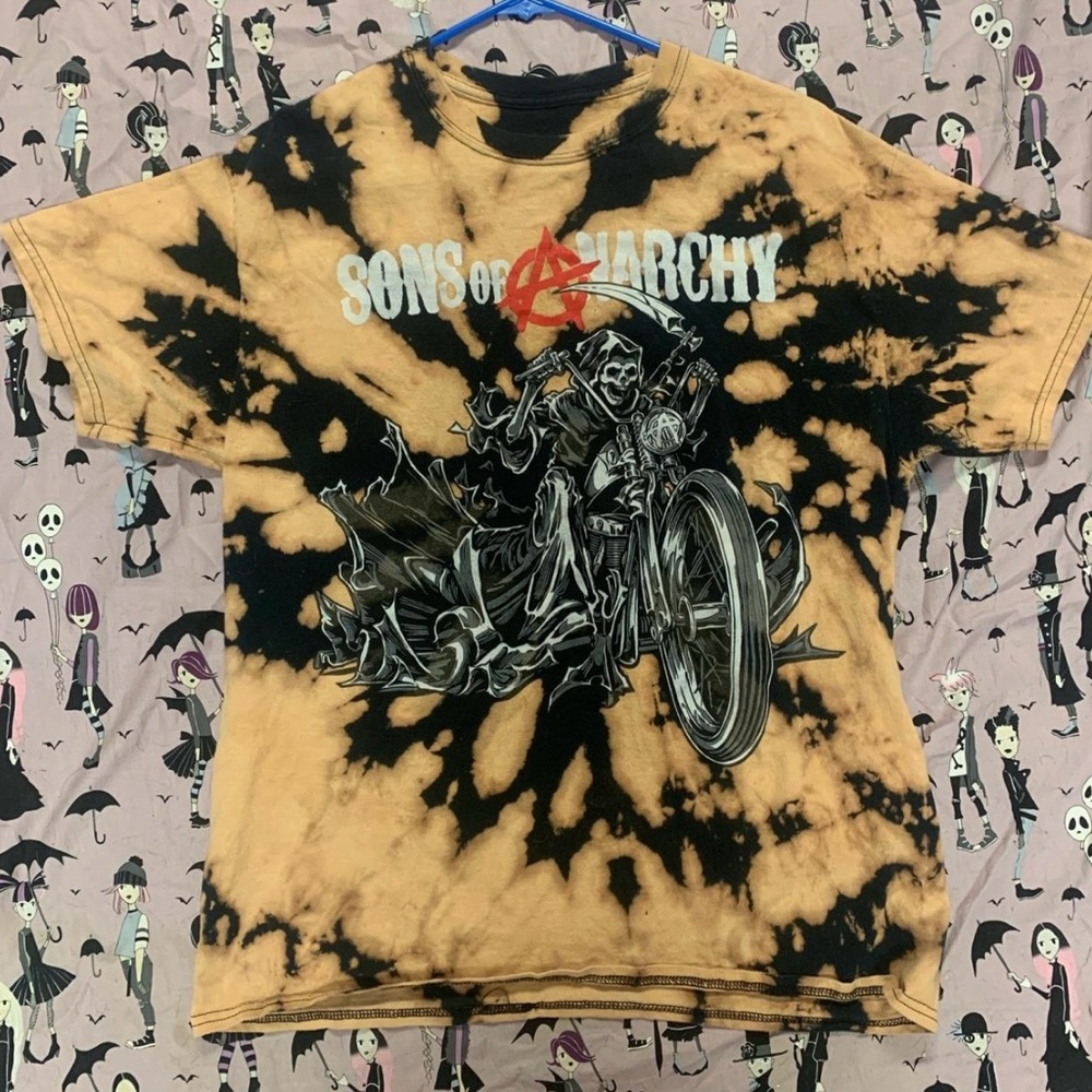 Tye-Dye Bleached Sons of Anarchy T-Shirt